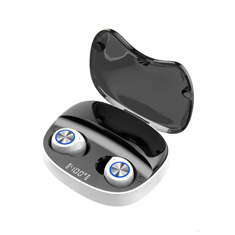 

TW90 настоящие беспроводные Bluetooth-наушники, наушники-вкладыши с сенсорным управлением и отпечатком пальца, спортивные наушники со светодиодн...