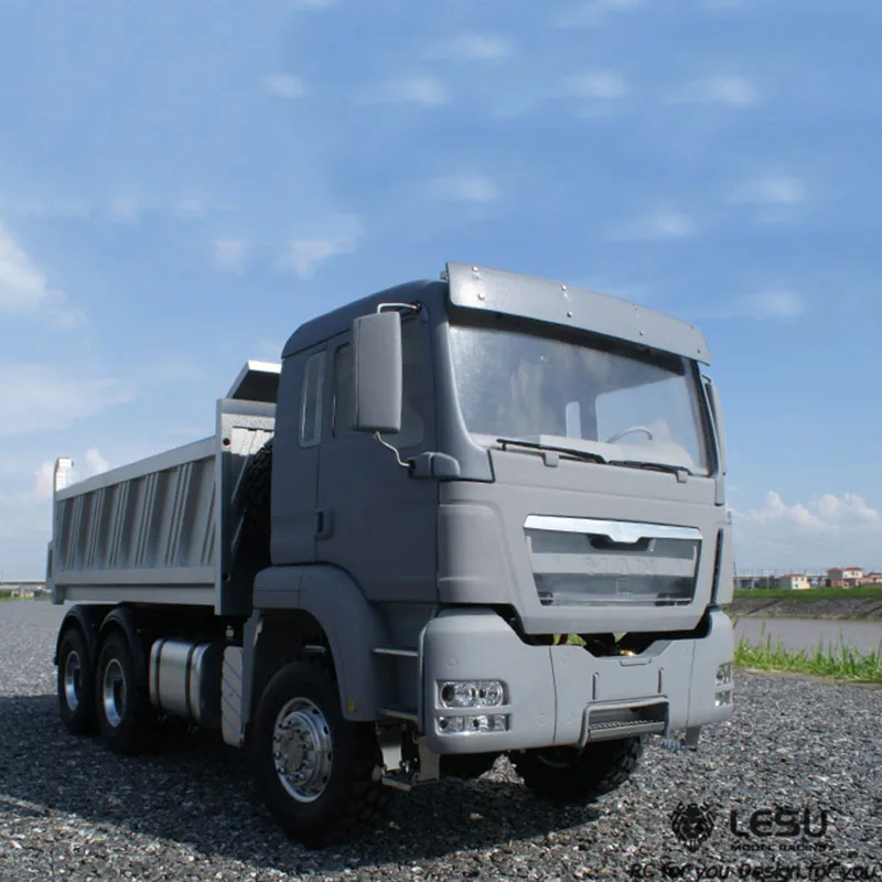 1/14 RC LESU MAN 6X6 гидравлический самосвал Металлическое шасси | Игрушки и хобби