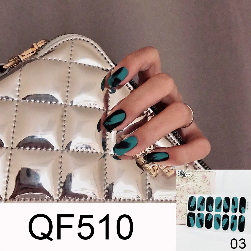 Накладные ногти яркого цвета 14 шт. 15 стилей Летний стиль накладные желеобразные