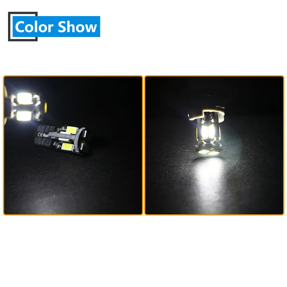 10X Canbus W5W T10 10 led 5630 5730 SMD без ошибок автомобильный габаритный задний фонарь