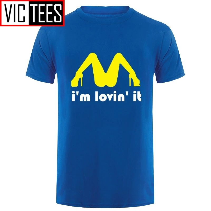 Мужская Трехцветная футболка с надписью I'm Love It inaсобственate нападение