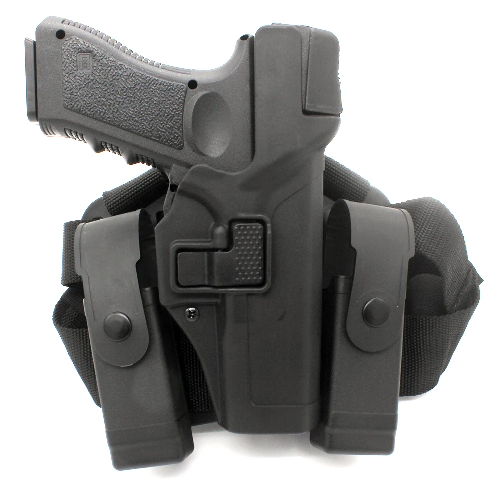 

Tactical CQC Level 3 Duty Holster with Drop Leg Platform for Glock 17 19 22 23 31 Handguns Right Hand