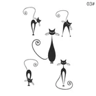 Стикер временное тату для женщин, 1 шт., с черными розами