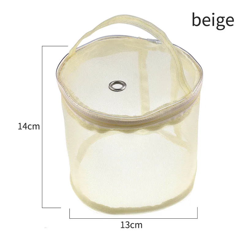 Thread Storage Cases Portable 1PC Yarn Storage Organizer DIY Hand-Knitted Tool Sewing Accessories Zipper Closure Yarn Mesh Bag