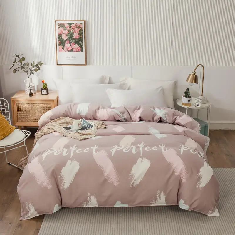 

Yaapeet 1pc Printed Duvet Cover Sft Floral Pattern Bed Protection High Quality Stripes Quilt Cover Plaid Duvet Cover for Bedroom