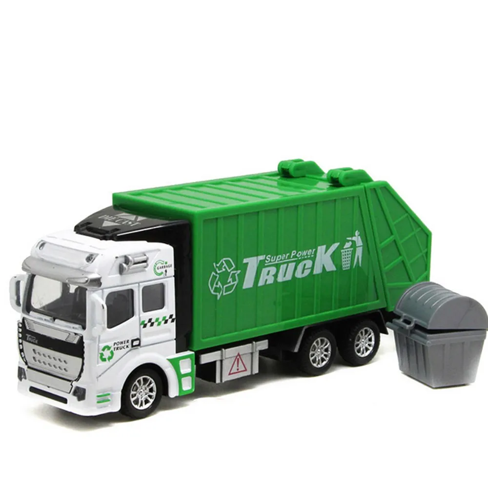 

Baby Toys 1:48 Back In The Toy Car Garbage Truck Toy Car A Birthday Present Juguete Educational Clean Trash Car Kids Toys Gifts