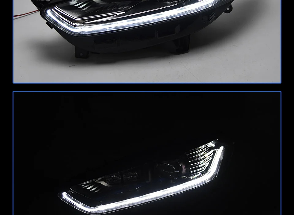 Фары для автомобиля Ford Mondeo Fusion 13-17 DRL дневные ходовые огни Светодиодный Биксеноновая лампа Противотуманные фары, аксессуары для автомобиля