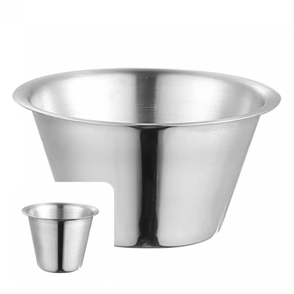 

Great Food Grade Individual Round Condiment cups Portion Cups Stainless Steel Not Easy Deform
