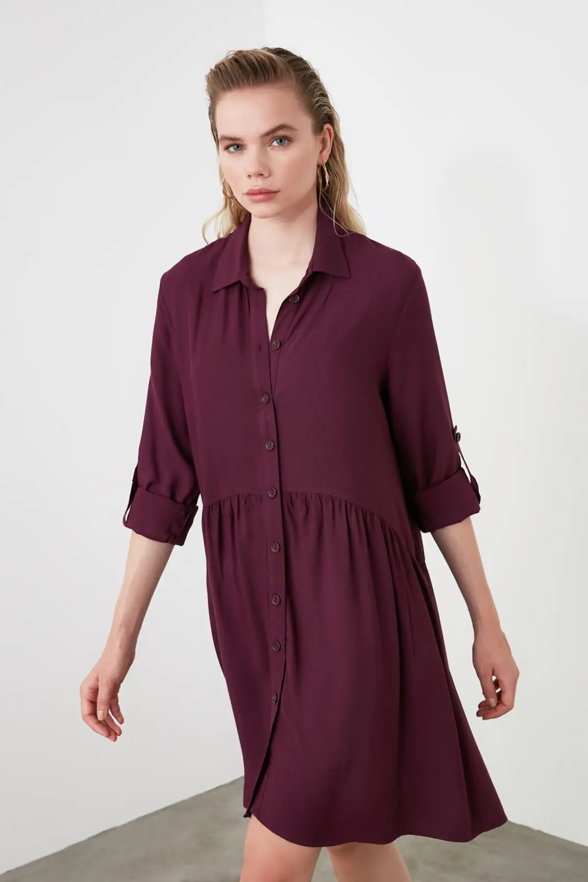 Платье-рубашка Trendyol Stone TWOSS19ST0085 | Женская одежда