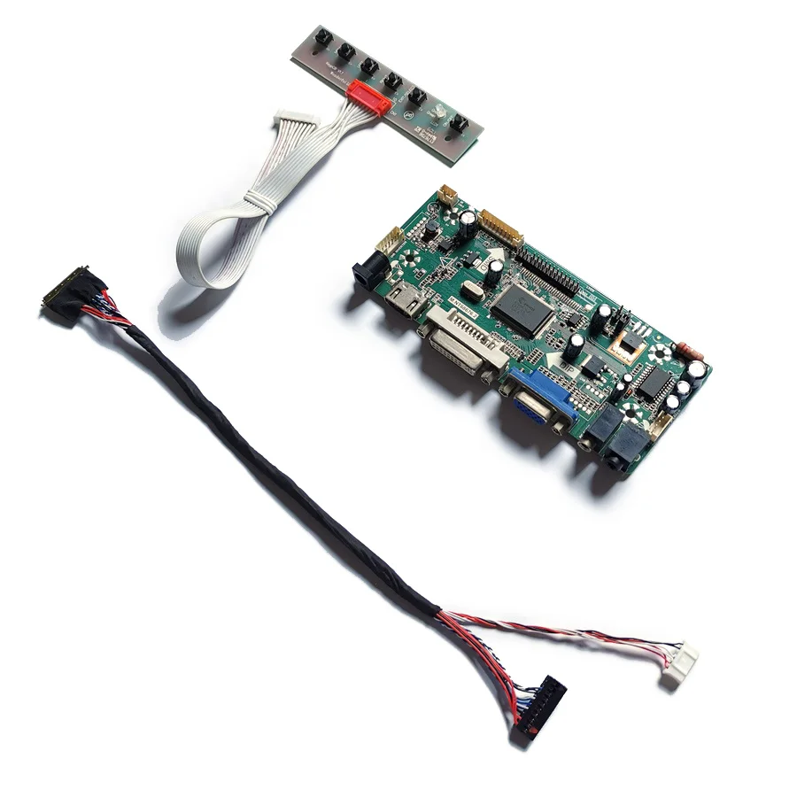 Для M101NWN8/M116NWR1/M133NWN1 светодиодный 60 Гц VGA + DVI 40 контактный экран LVDS 1366*768 М. NT68676