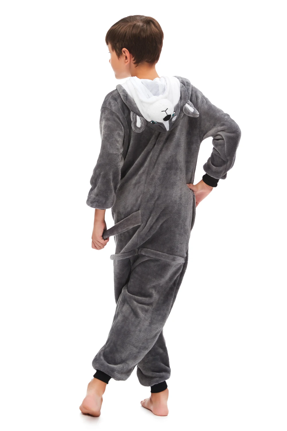 Детские кигуруми в виде Сибирского Хаски с мультяшными животными