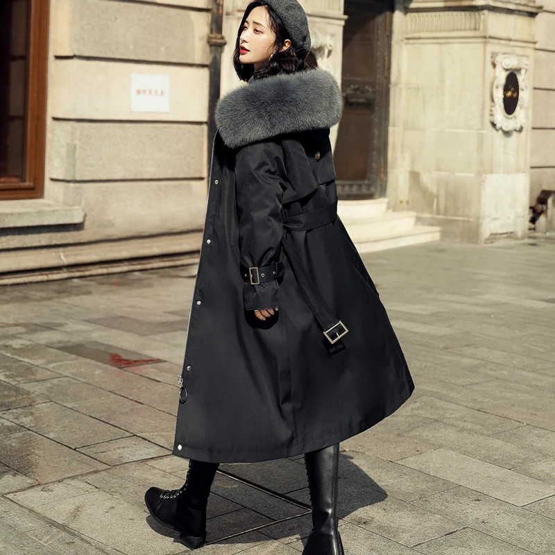 Fitaylor зимняя Длинная женская куртка со съемной подкладкой 90% белый утиный пух