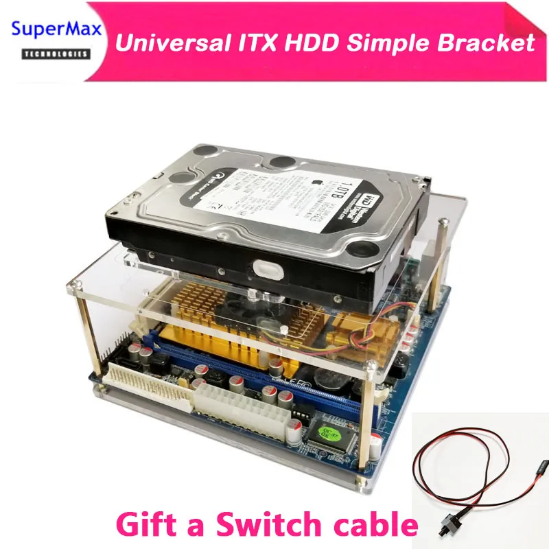 DIY PC разгонный тест скамья открытая рамка для ITX компьютера мини ПК HTPC воздушный чехол кронштейн DIY голый поддержка установки жесткого диска