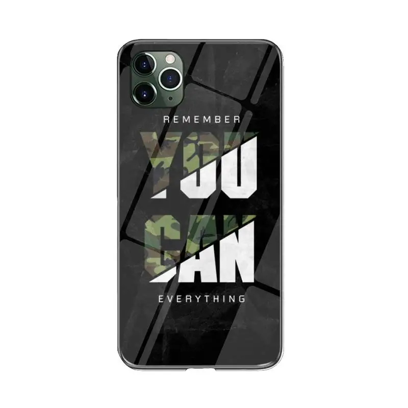 

FHNBLJ You Can Phone Case For iPhone 12 mini 12 PRO Max 11 pro XS MAX 8 7 6 6S Plus X XR cover