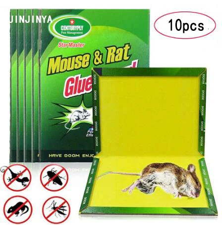 

10 PCS Mouse Board Sticky Mice Glue Trap High Effective Rodent Rat Snake Bugs Catcher Pest Control Reject Non-toxic Eco-Friendly