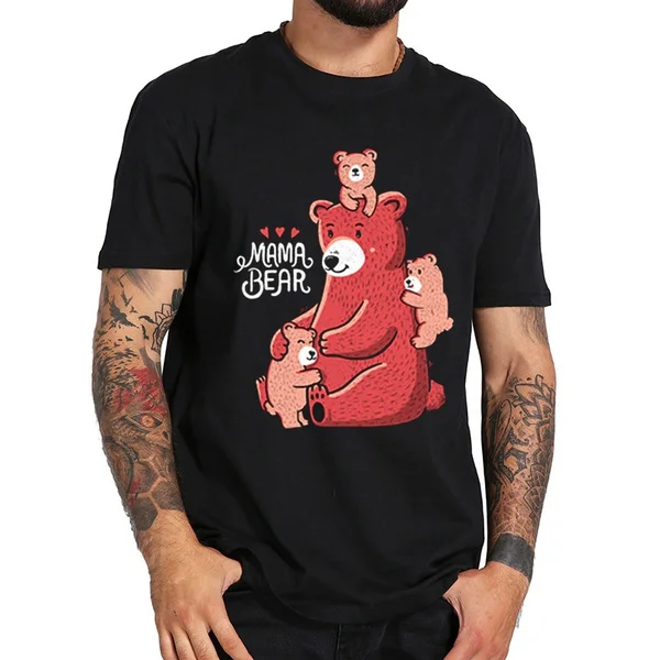 

mama bear 2019 new T-shirt Men short sleeves Men's T shirt Print T-shirts