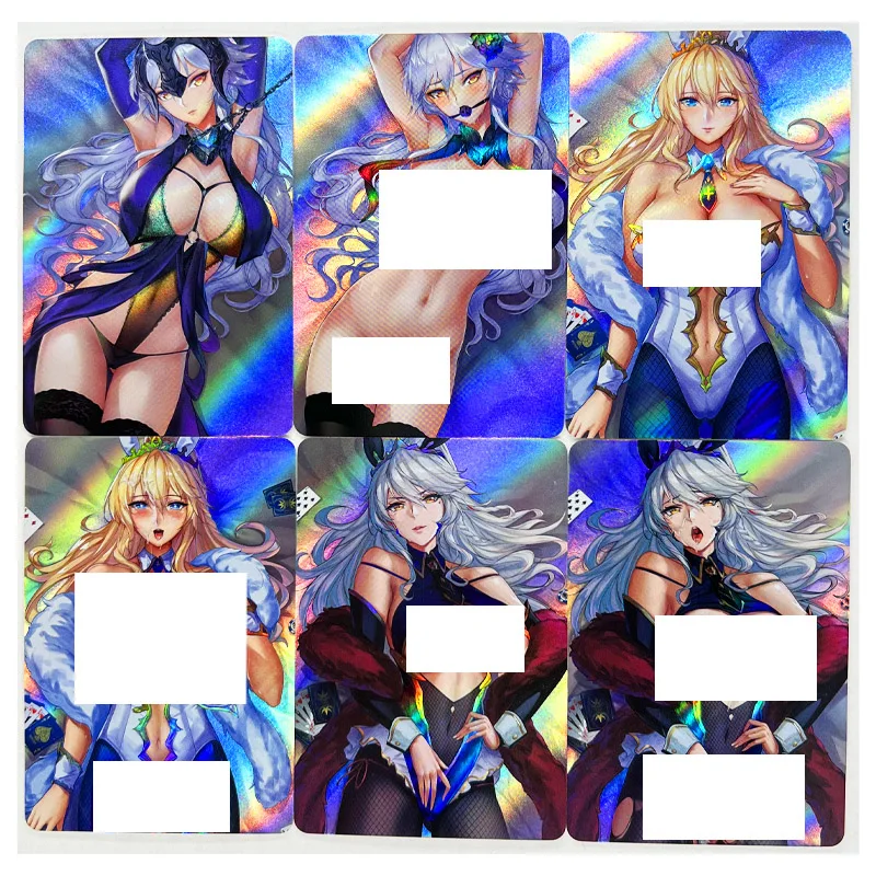

6pcs/set Fate/Grand Order Black Alter ACG SexyNude No.3 Louis Toys Hobbies Hobby Collectibles Game Collection Anime Cards