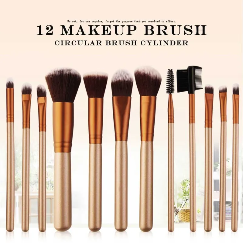 Профессиональный набор кистей для макияжа 12 шт. держатель студии удобная