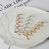 10pcs women gold silver spiral spin screw bobby pins high polished hair barrettes to make hair buns bride hair clips