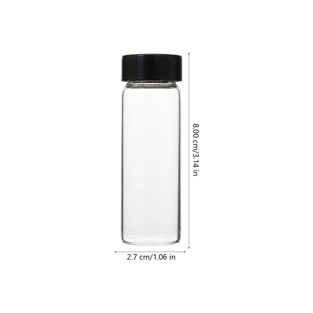 

30Pcs 30ml Reagent Bottles Transparent Chemical Reagent Bottles Sample Bottles