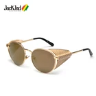 Солнцезащитные очки JackJad S986, винтажные классические, в стиле стимпанк, с металлической боковой защитой, модные брендовые дизайнерские