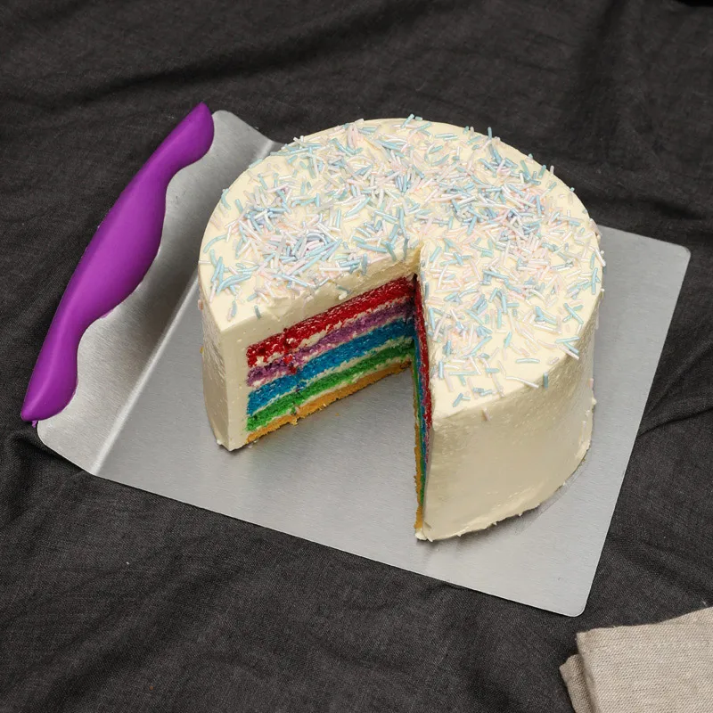 Лопатка для торта из нержавеющей стали шпатель скребок выпечки пиццы безопасный