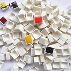 612243648 шт пустые полныйполовина Пан белый полукювет Краски Пластик акварель Краски сетки полукювет палитра художника товары для рукоделия