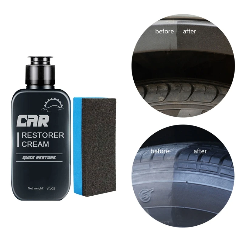 

100ml Car Refurbished Cream for Auto Leather Parts Fast Acting Cleaning Tools Plastic Leather Surface Repair Tool Kit