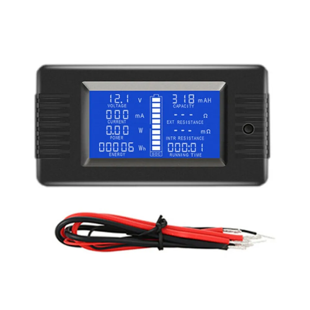 ЖК дисплей цифровой измеритель напряжения солнечной энергии мультиметр