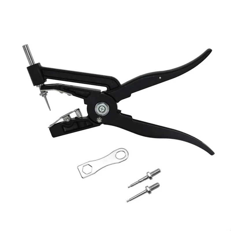 Плоскогубцы для ушных бирок устройство контроля животных черные металлические