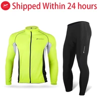 nuckily 2021 mens cycling jersey long sleeve set mtb bike clothing gel pants maillot ropa ciclismo hombre bicycle wear ciclismo