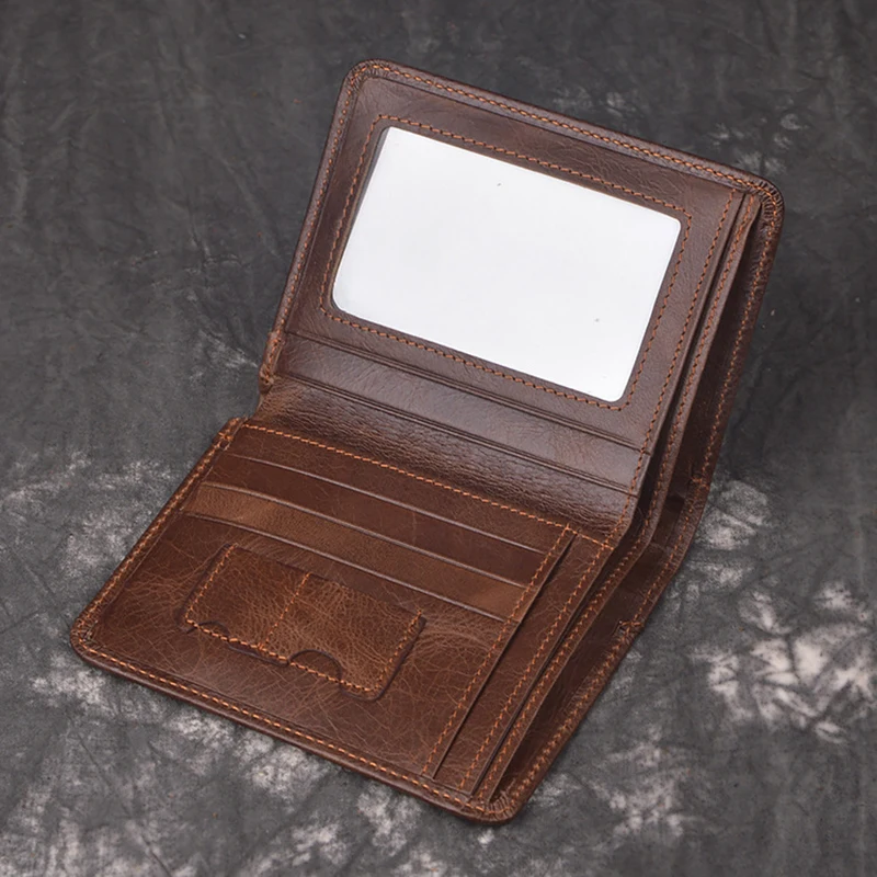 Мужской бумажник из натуральной кожи с зернистой поверхностью|Мужские кошельки|