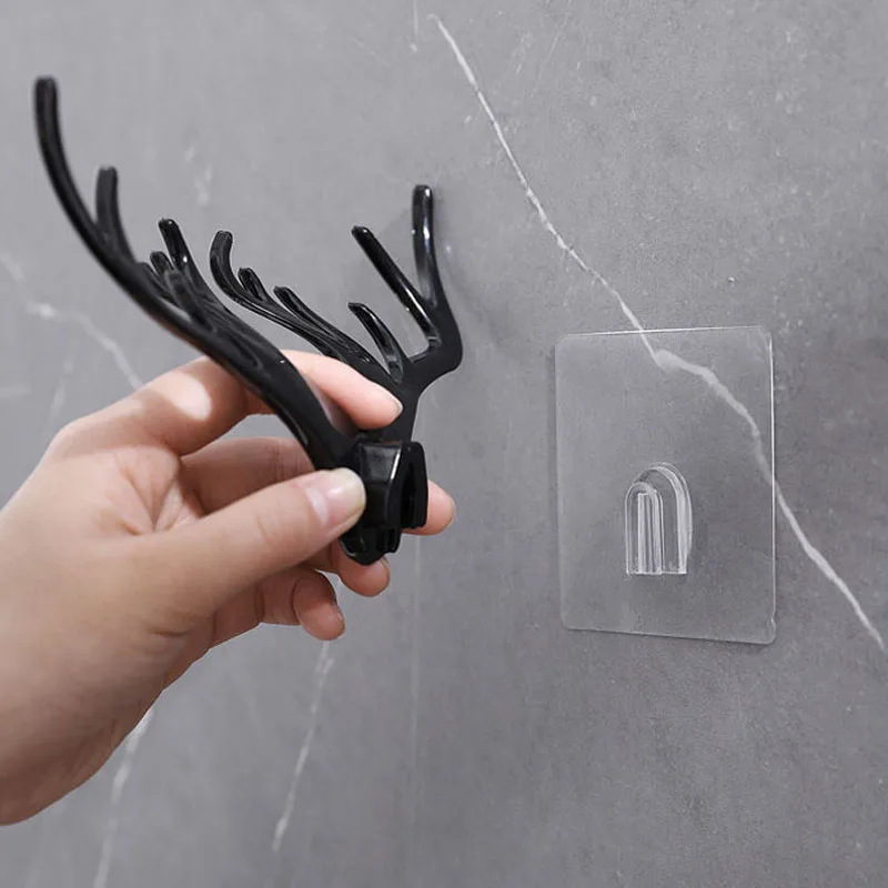 

Creative Antler Shape Wall Hook Key Shelf Home Bathroom Living room Wall Decoration Wall Shelf Hanging Hat Keys Hanger