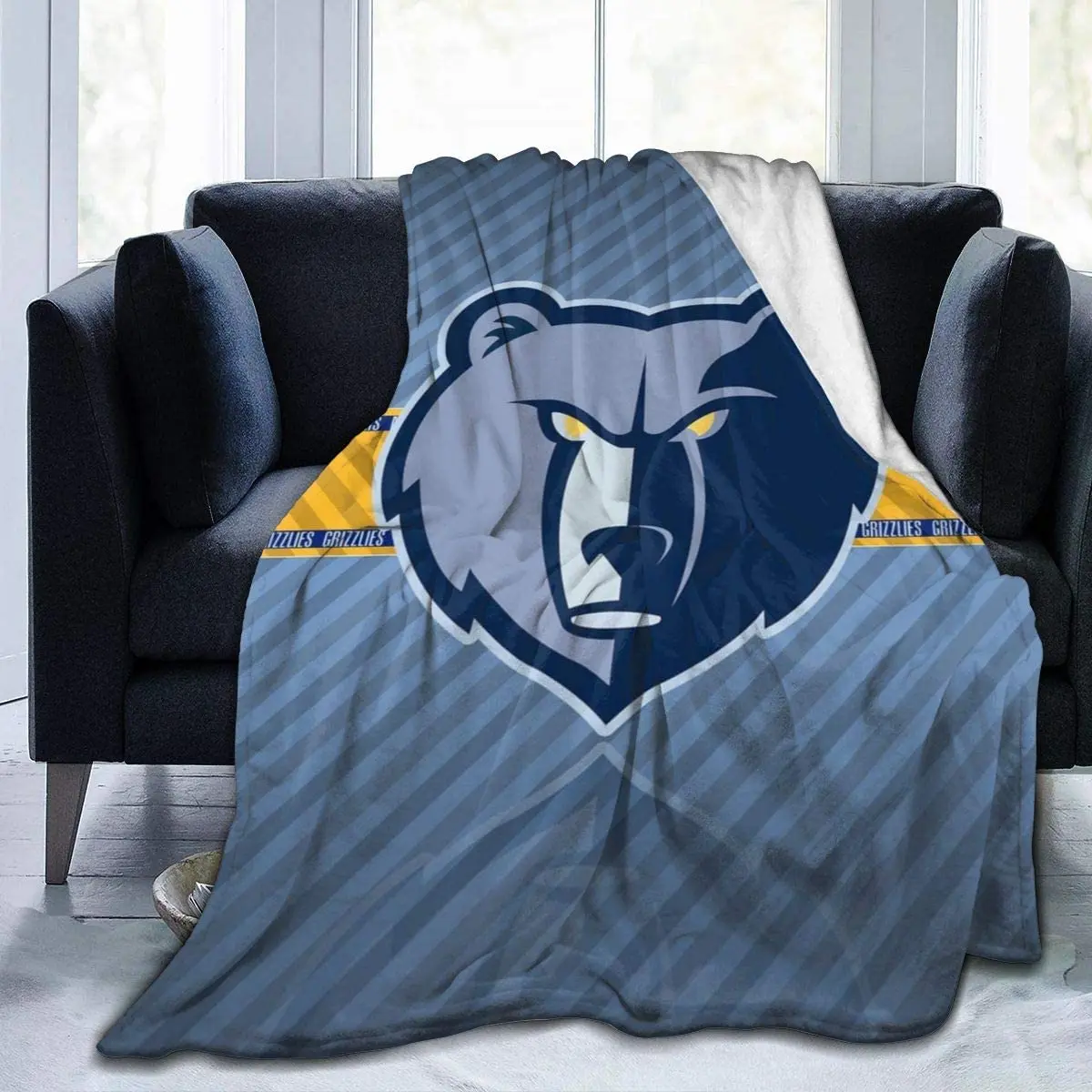 

Memphis Basketball Fans Sports Style Throw Blanket 3D Printing Ultra-Soft Micro Fleece Moving Blanket