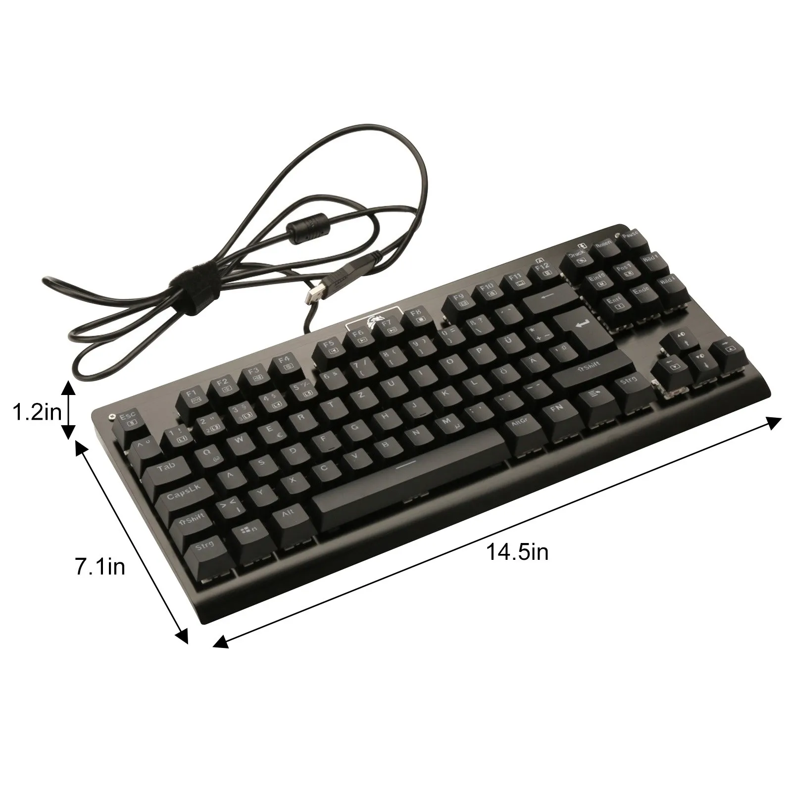 Mechanical Gaming Keyboard Rgb Backlit Tkl 87 Key Tactile Clicky Anti-ghosting Qwerty Gamer Z77 #3 | Компьютеры и офис