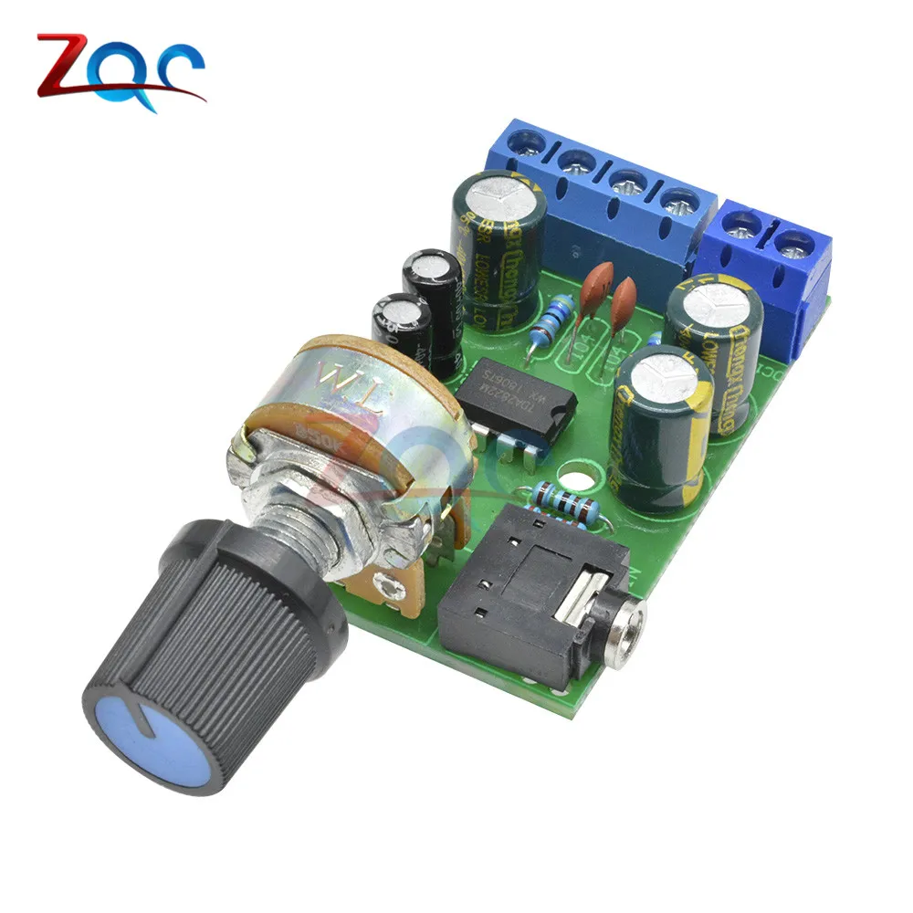 

TDA2822 TDA2822M 2.0 Stereo Audio Amplifier Board Dual Channel AMP AUX Amplifier Board Module For Arduino DC 1.8-12V
