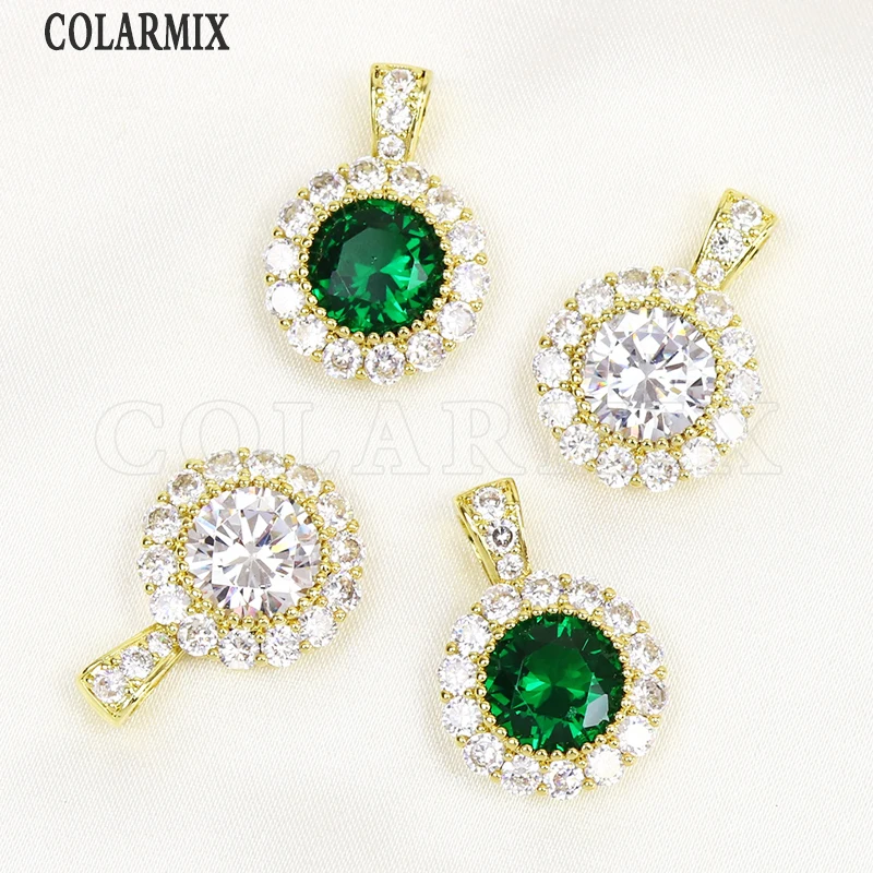 

Подвески с кристаллами циркония 8 шт., подвески с кристаллами для ювелирных изделий, аксессуары для изготовления ювелирных изделий 7669