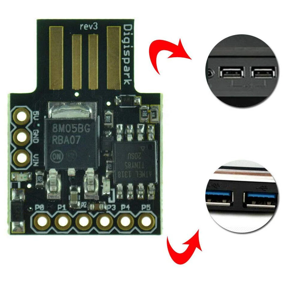 Digispark Kickstarter ATTINY85 для Arduino общего назначения Micro USB макетная плата|Интегральные