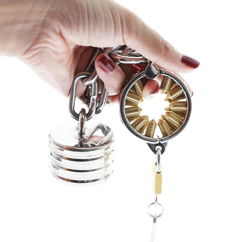 Подвеска для мошонки Kali с прикрепленным весом 4 ряда мужское устройство