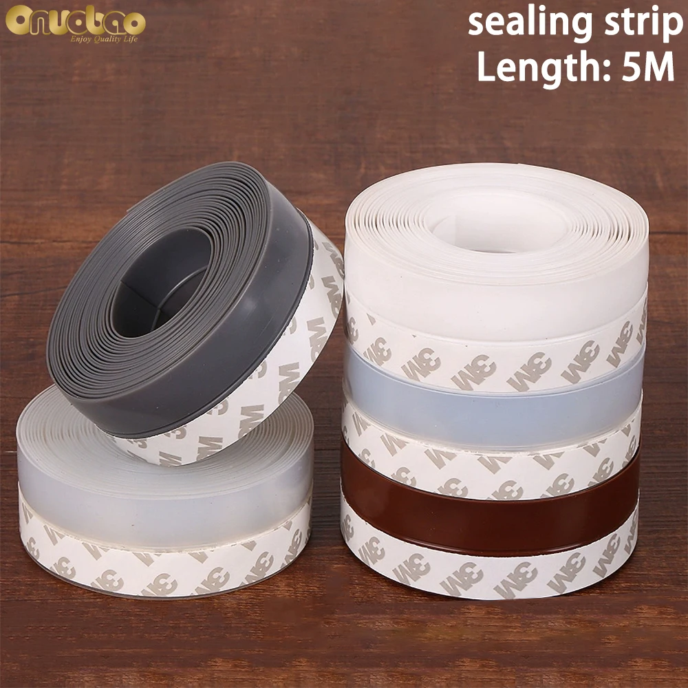 

Onuobao 5m Self Adhesive Door And Window Sealing Strip Silicone Insect Proof Door Seam Strip 25 35 45mm