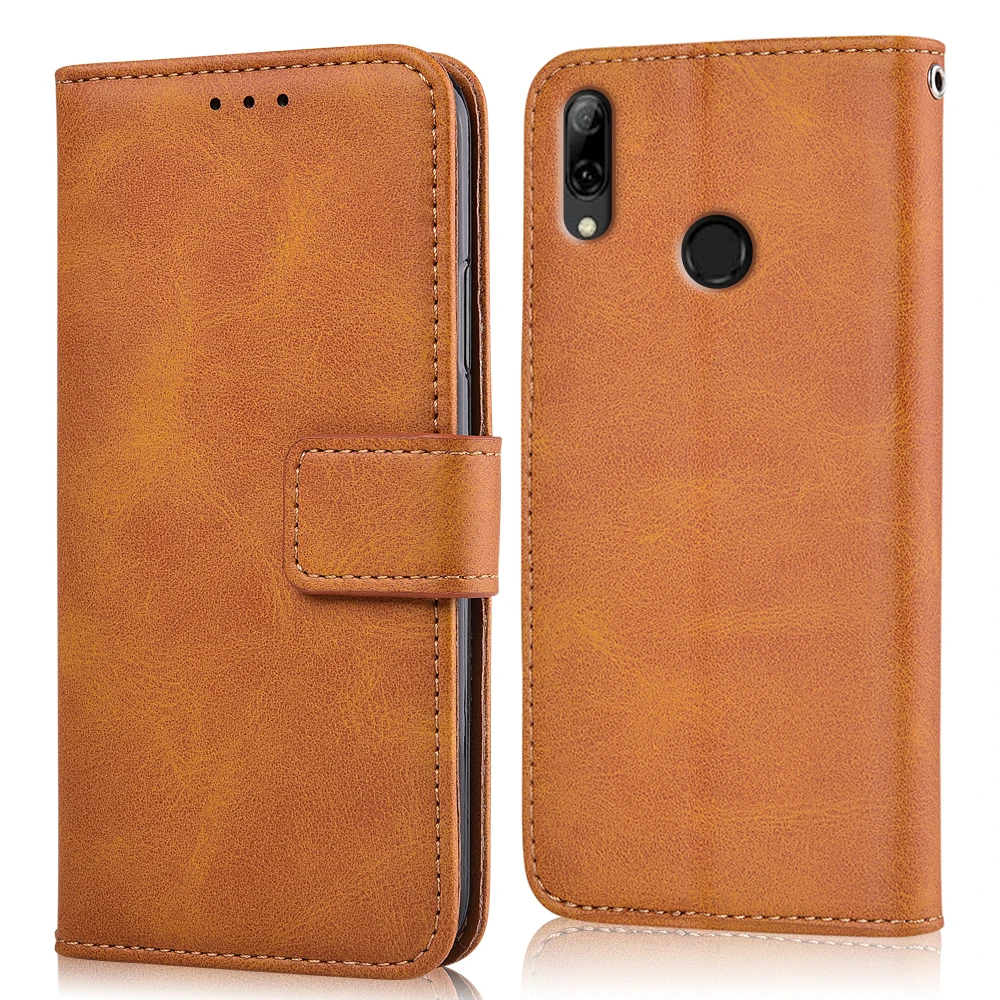 niu-Yellow На P Smart Hoesje для huawei P Smart POT-LX1RUA POT-LX3 POT-LX1 POT-LX1AF POT-LX2J Капа с ремешком кожаный чехол-бумажник - Цвет: niu-Yellow