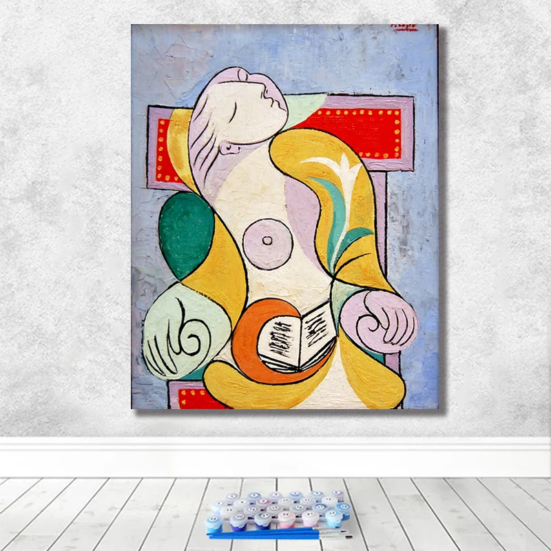 Diy Цифровая живопись искусство Пикассо картина абстрактная ручная роспись