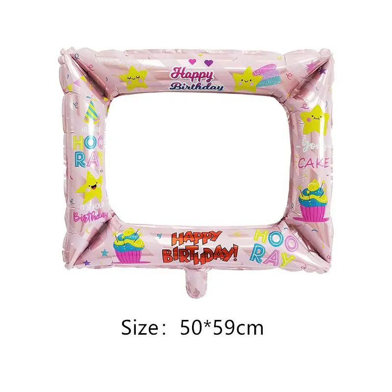 Фольгированные воздушные шары в фоторамке для дня рождения|Воздушные и