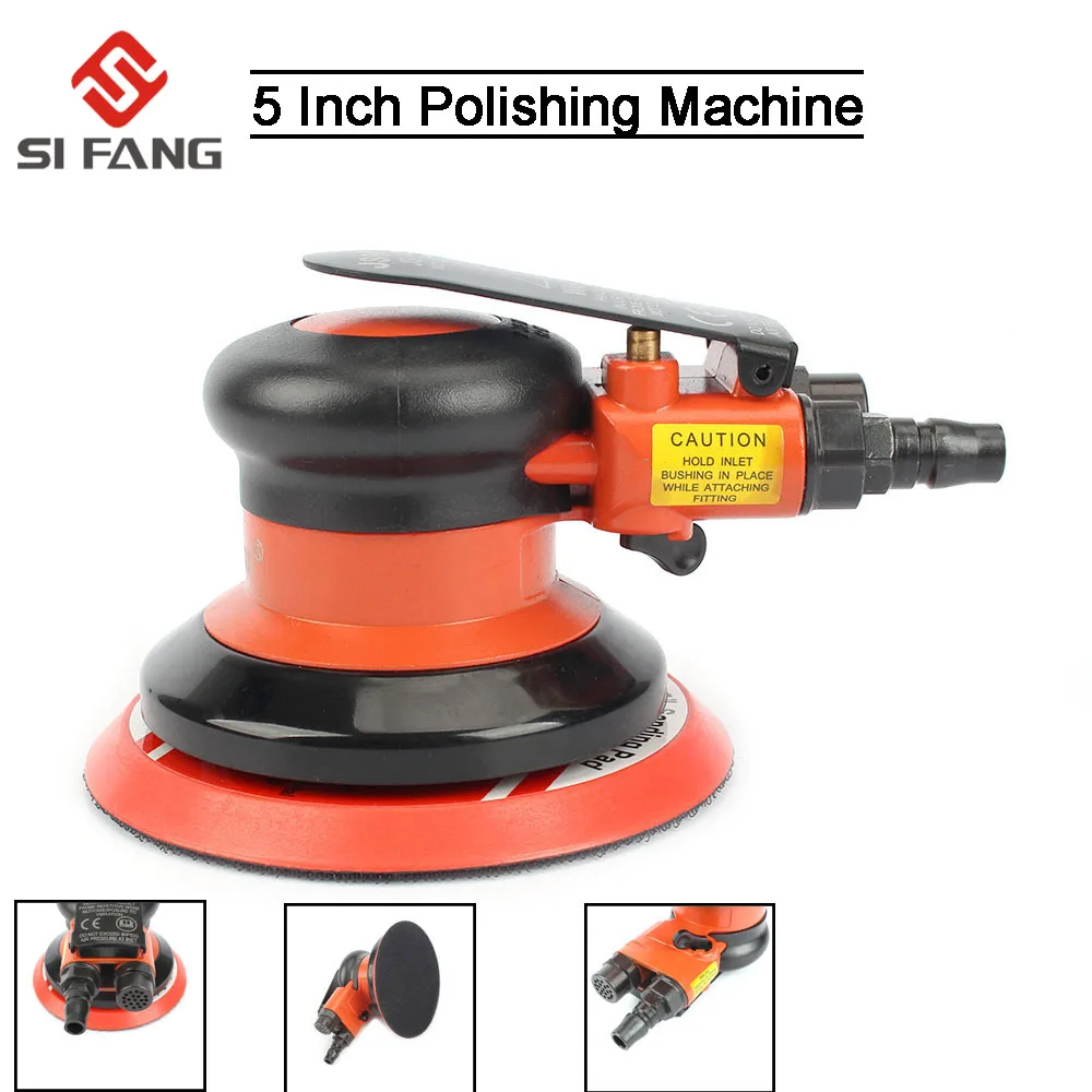 

5 дюймов воздушный случайный орбитальный шлифовальный станок для ладони полировальный станок 90 фунтов на квадратный дюйм шлифовальная пол...