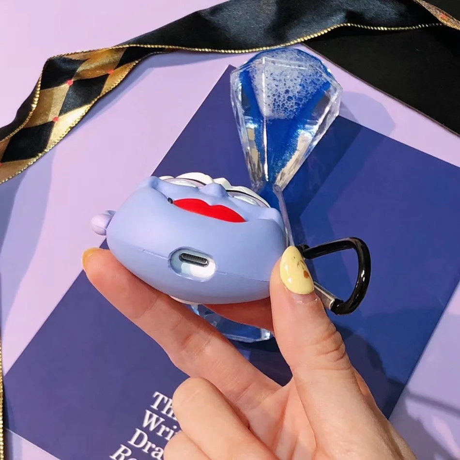 Чехол для наушников для AirPods, чехол, силиконовый, милый, любовь, аниме, защитный чехол для Apple Air pods 2, чехол для наушников, кольцевой ремешок