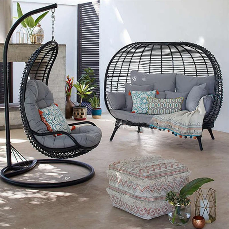 Мебель для улицы кровать из ротанга патио ленивый стул людей подвесная корзинка