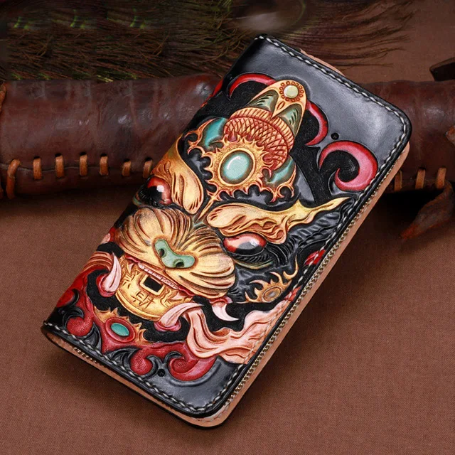 Оригинальный Женский кошелек ручной работы кожаный ретро-кошелек с верхним