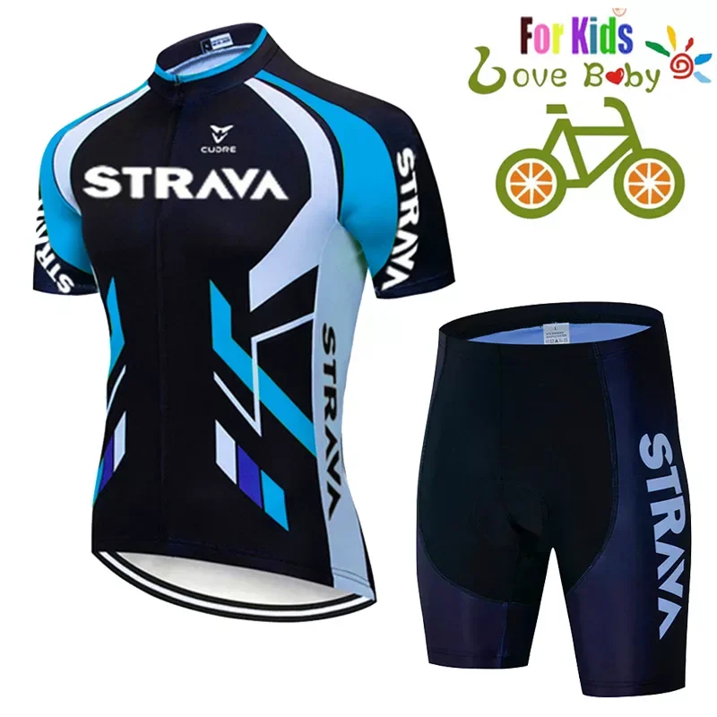 

2021Bicycle Children Cycling Clothing Kids Shirts Suit Breathable Quick Drying Shorts Set Ropa Ciclismo Boy Mtb Bike Cycling Set