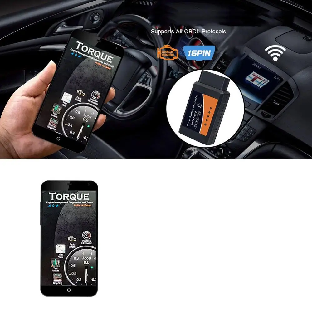 

Auto Fault Diagnosis Instrument Wireless V2.1 Intelligent Diagnosis Tool Suitable For Multiple Models