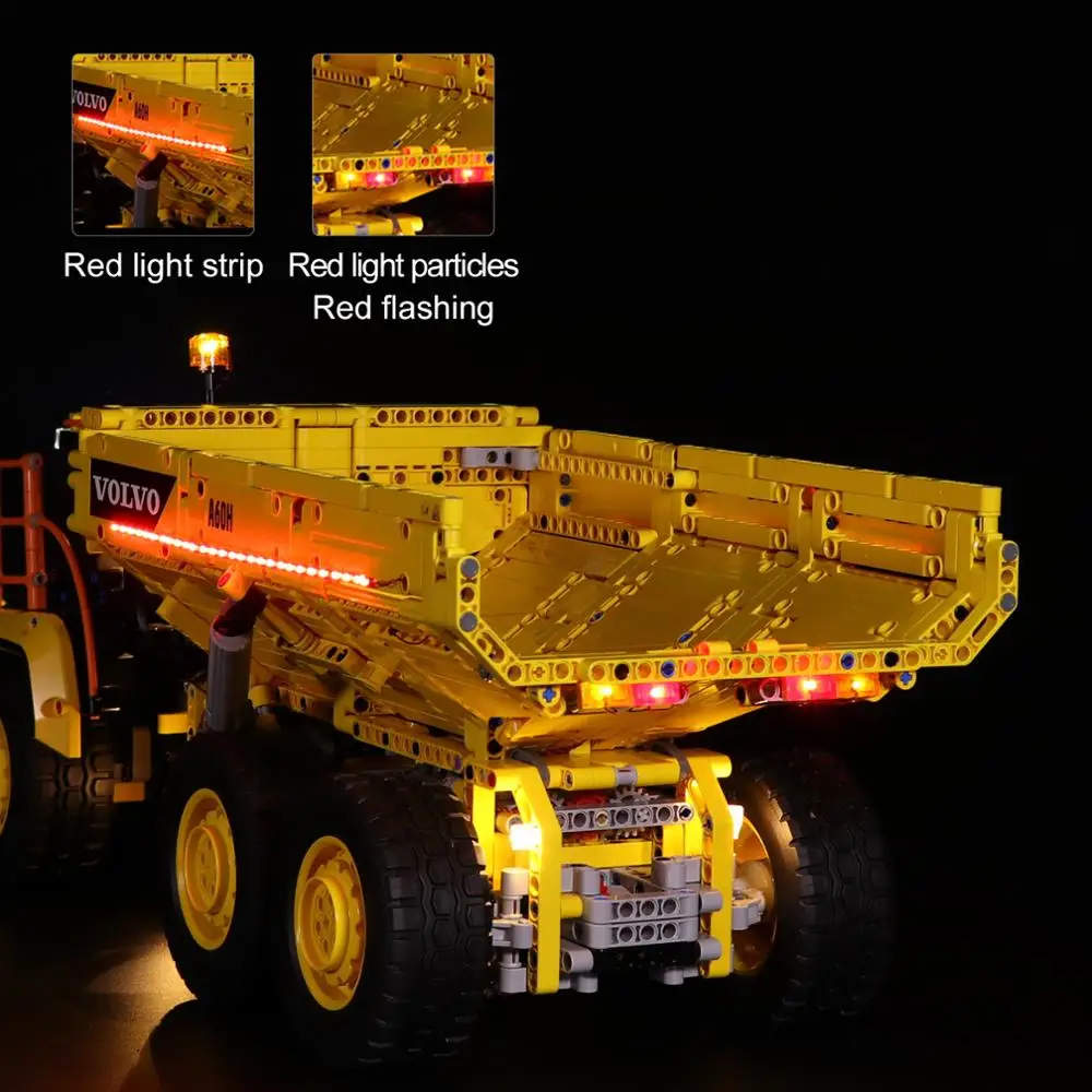 

The USB Powered LED Lighting Kit For Technic 6x6 Volvoed Articulated Hauler 42114 Building Block Bricks Toys (LED Included Only)